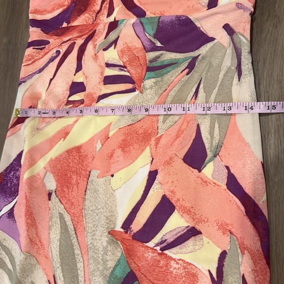 Wayf Tropical Print Slip Midi Dress Spaghetti Strap Form Flattering Sz Small - Picture 7 of 14